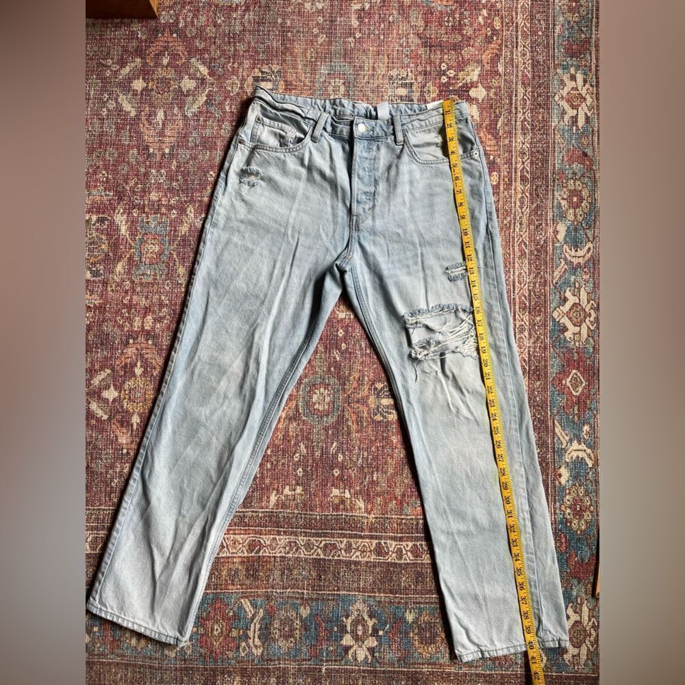 Women’s Primark Denim & Co size 10 high rise 90s boyfriend Distressed Jeans - Picture 8 of 12